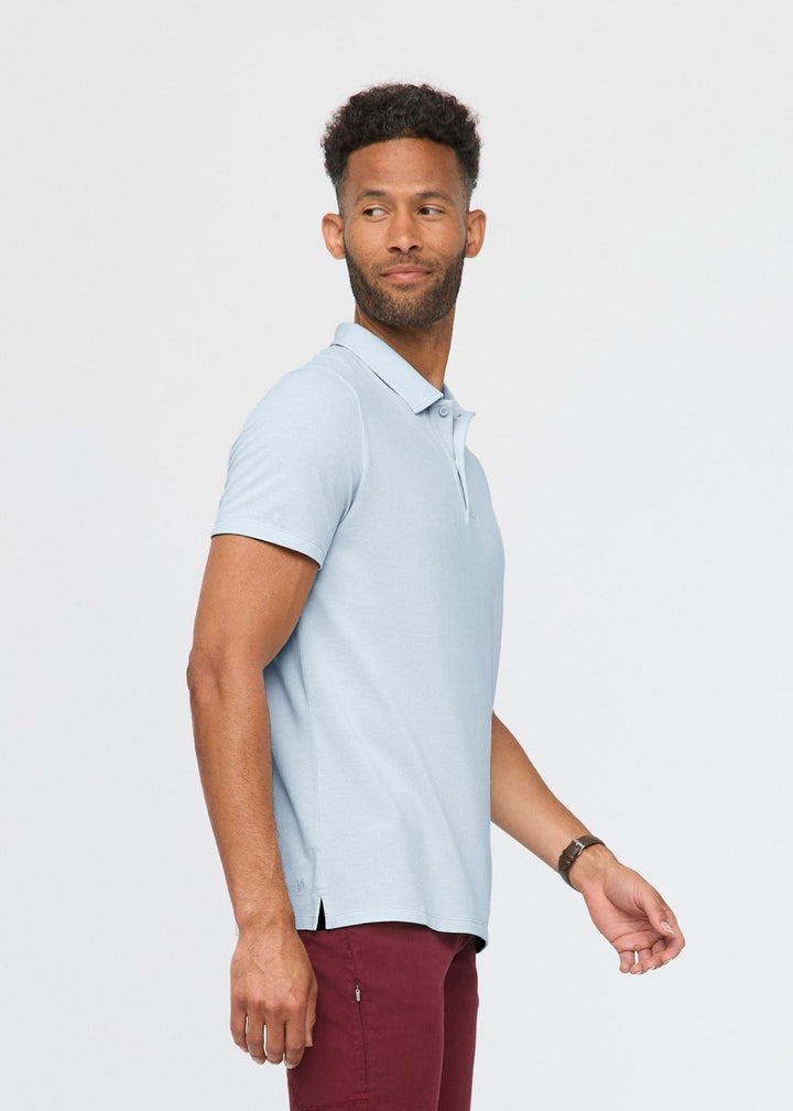 Duer Air Flow Pique Polo - Haze Blue