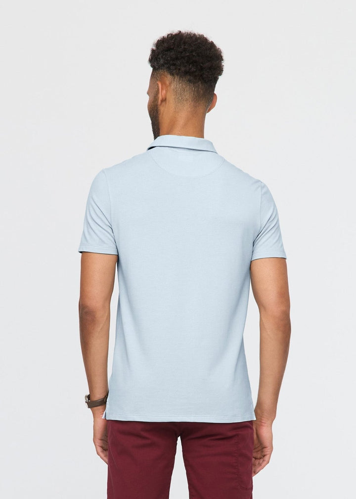 Duer Air Flow Pique Polo - Haze Blue