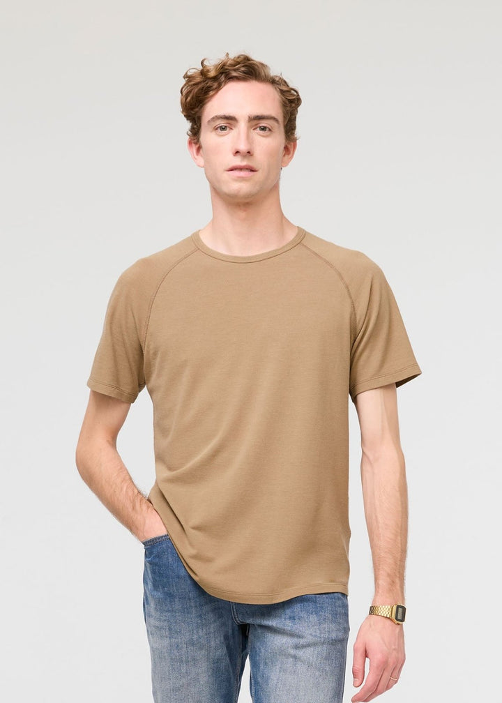 duer Air Flow Pique Tee - Oatmeal