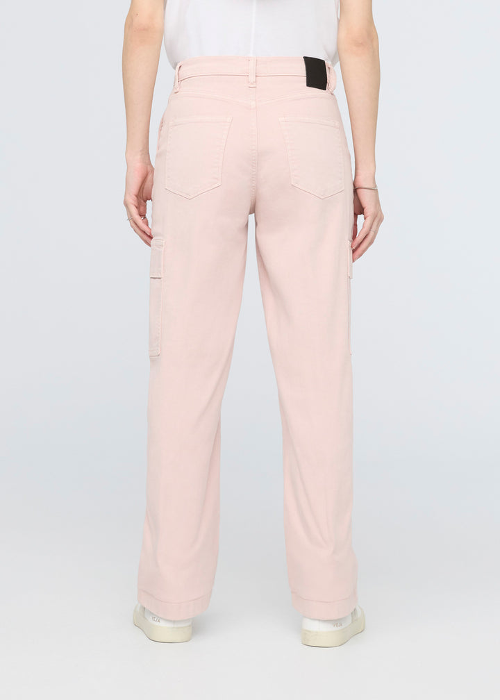 Duer LuxTwill High Rise Cargo Pant - Soft Rose