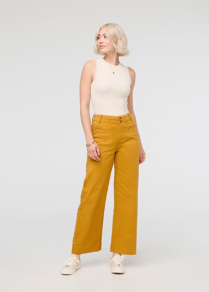 duer LuxTwill High Rise Trouser - Cider