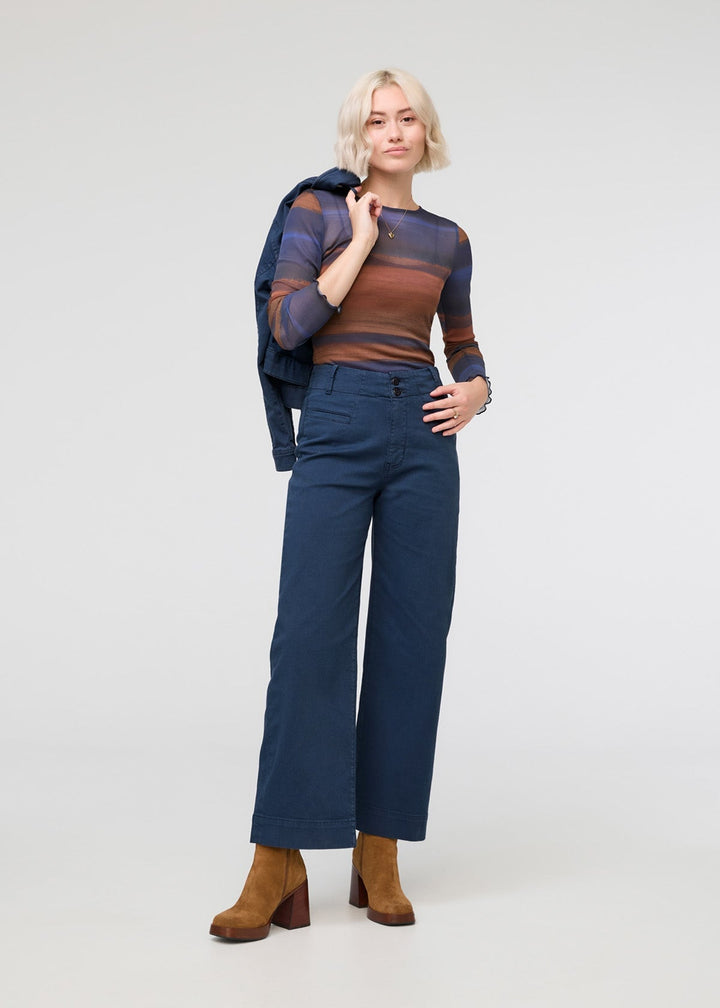 duer LuxTwill High Rise Trouser - Marine