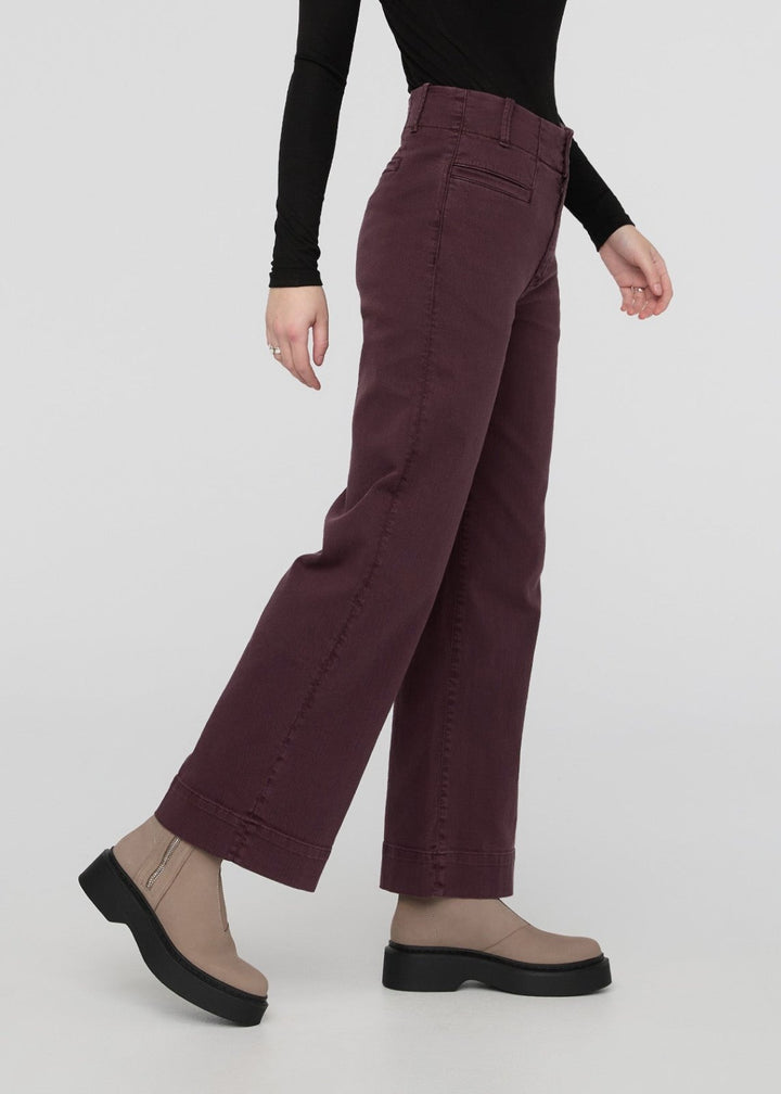 Duer LuxTwill High Rise Trouser - Raisin