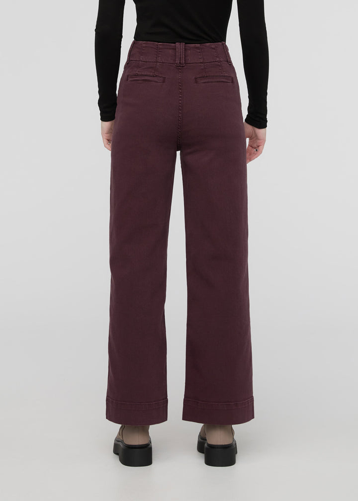Duer LuxTwill High Rise Trouser - Raisin