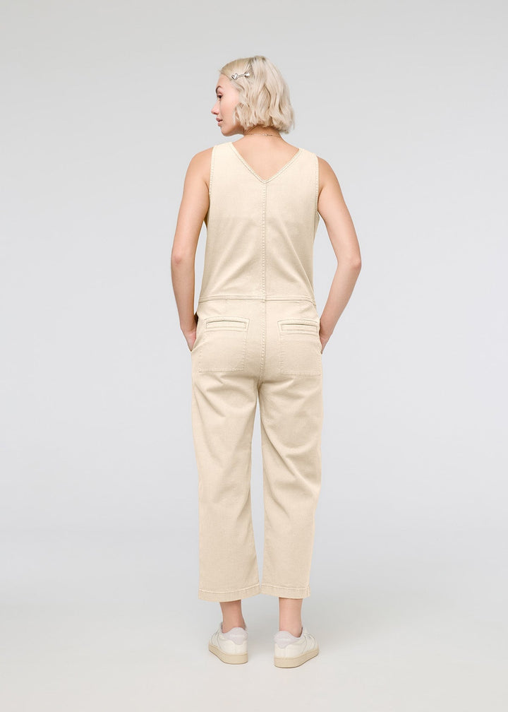 Duer LuxTwill Jumpsuit - Ecru