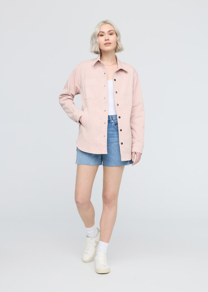 Duer LuxTwill Overshirt - Soft Rose