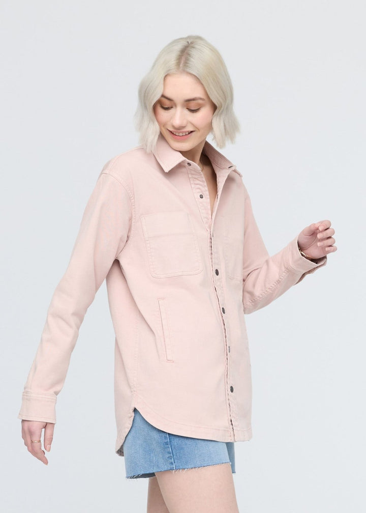 Duer LuxTwill Overshirt - Soft Rose