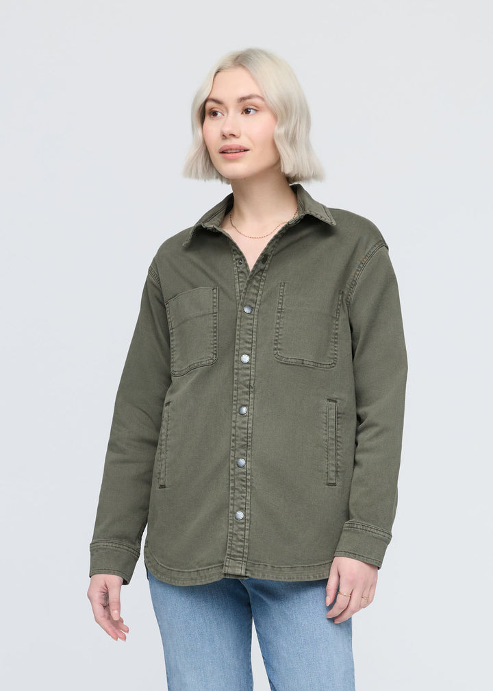 Duer LuxTwill Overshirt - Thyme