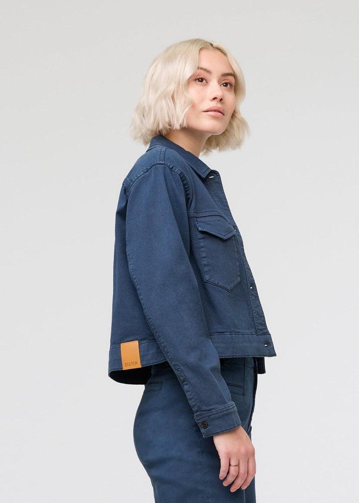 Duer LuxTwill Trucker Jacket - Marine
