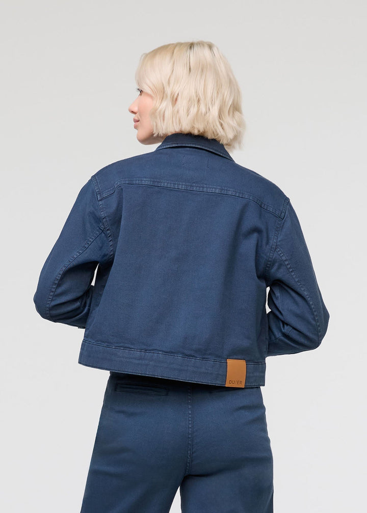 Duer LuxTwill Trucker Jacket - Marine