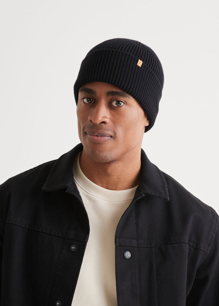 duer Merino Wool Toque - Black