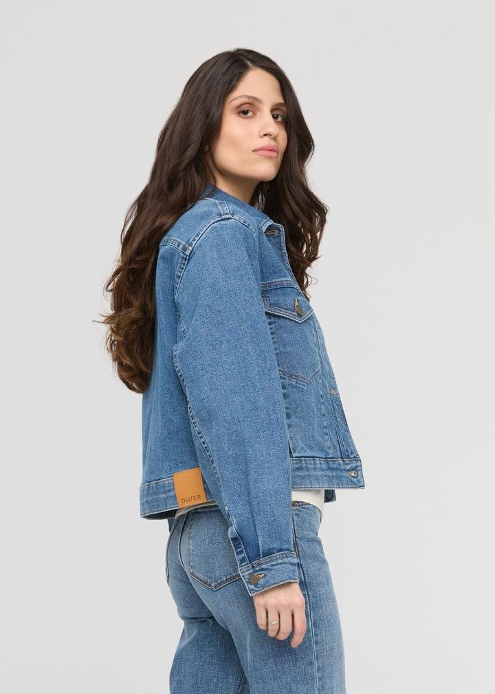 Duer Midweight Denim Pleated Jacket - Vintage Wash