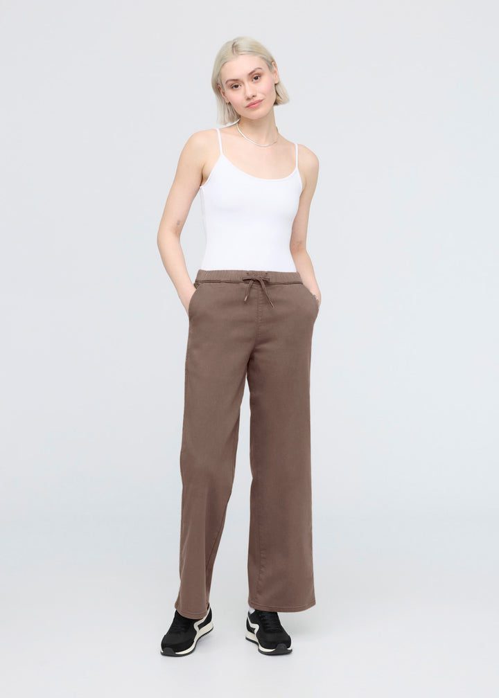 duer No Sweat Wide Leg Pant - Canteen