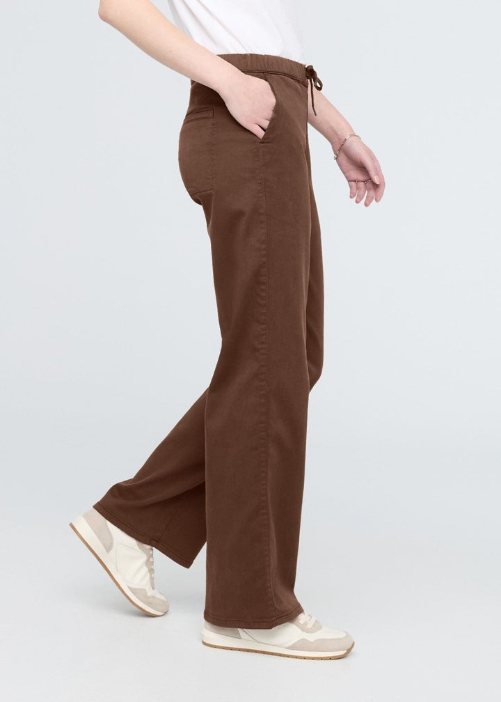 Duer No Sweat Wide Leg Pant - Deep Taupe
