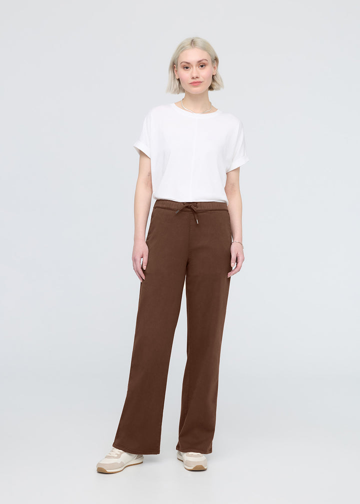 duer No Sweat Wide Leg Pant - Deep Taupe