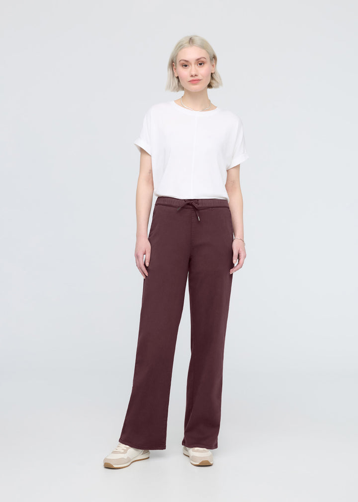 duer No Sweat Wide Leg Pant - Raisin