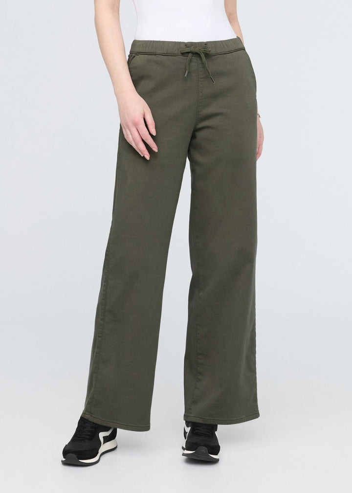 Duer No Sweat Wide Leg Pant - Thyme