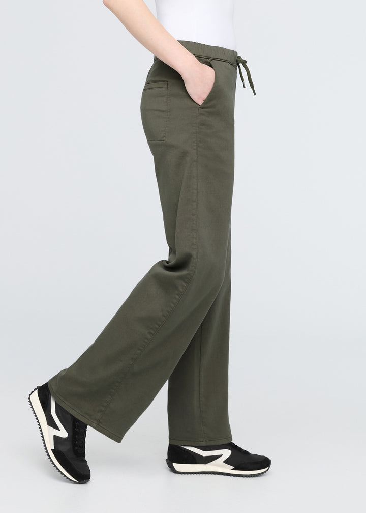 Duer No Sweat Wide Leg Pant - Thyme