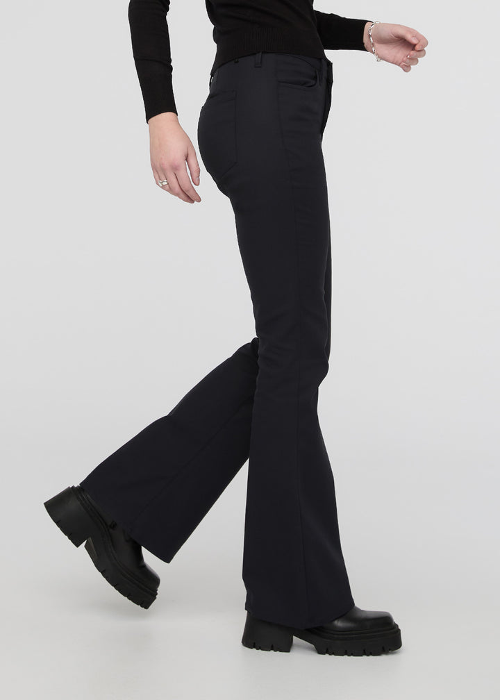 Duer NuStretch High Rise Flare - Black