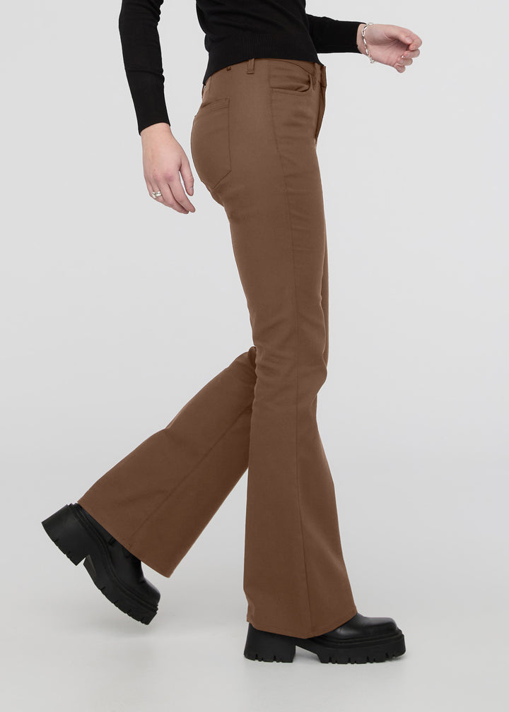 Duer NuStretch High Rise Flare - Warm Sand