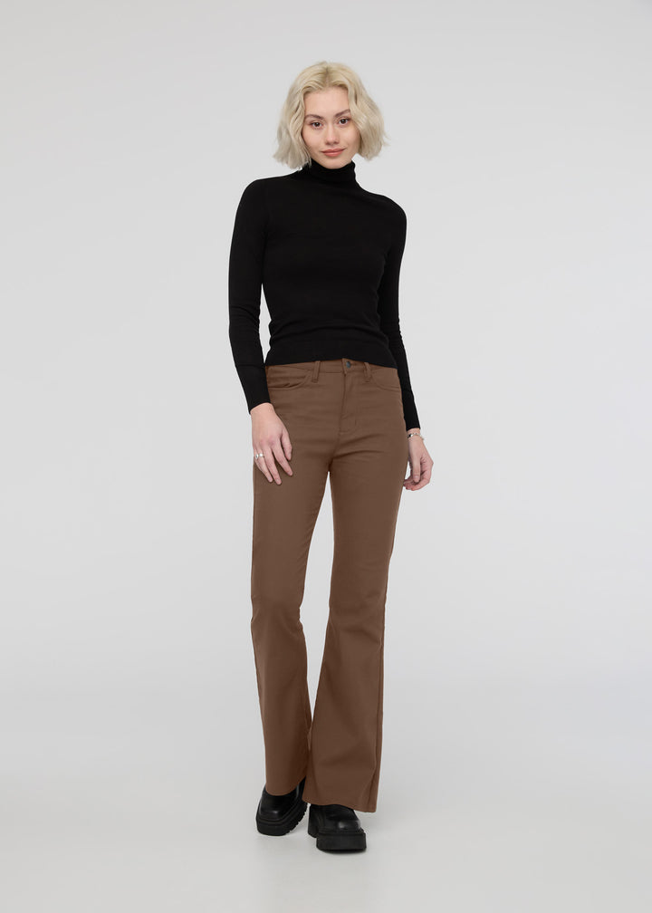 duer NuStretch High Rise Flare - Warm Sand