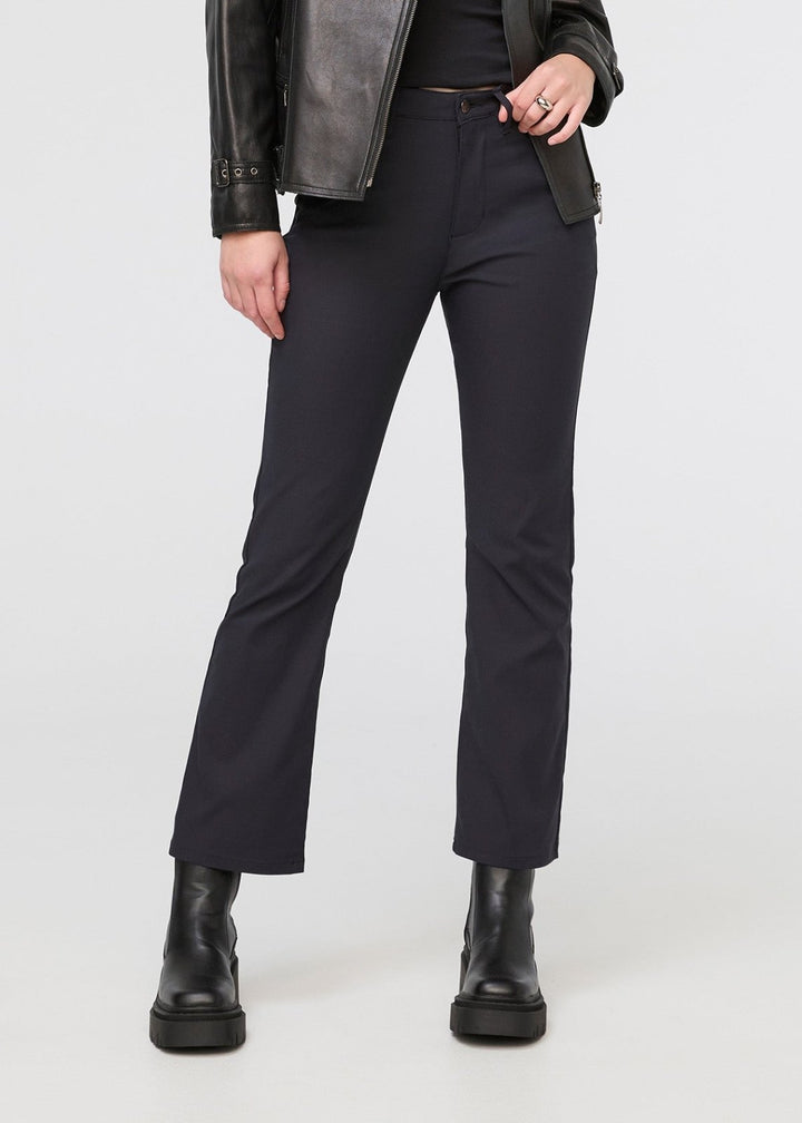 Duer NuStretch High Rise Kick Flare - Black