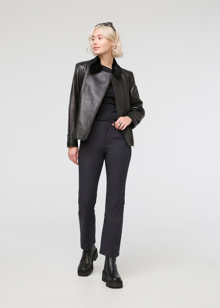 duer NuStretch High Rise Kick Flare - Black