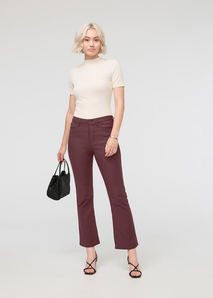 duer NuStretch High Rise Kick Flare - Mars