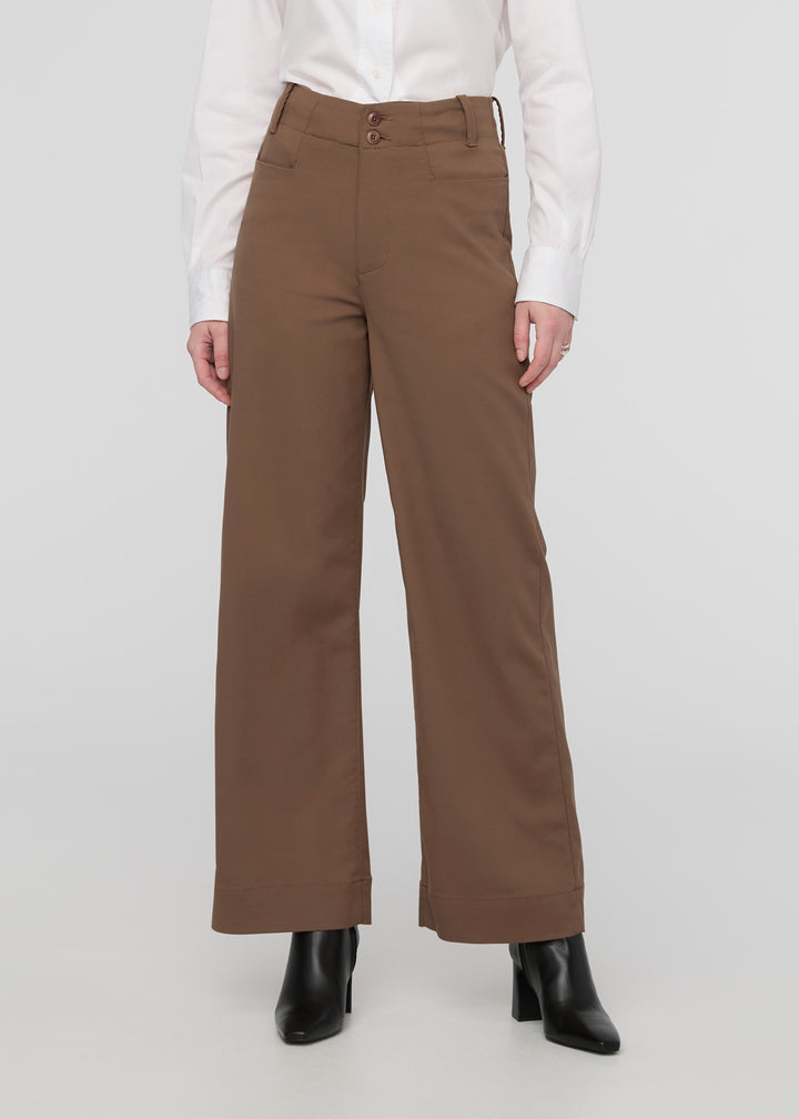 Duer NuStretch High Rise Trouser - Warm Sand