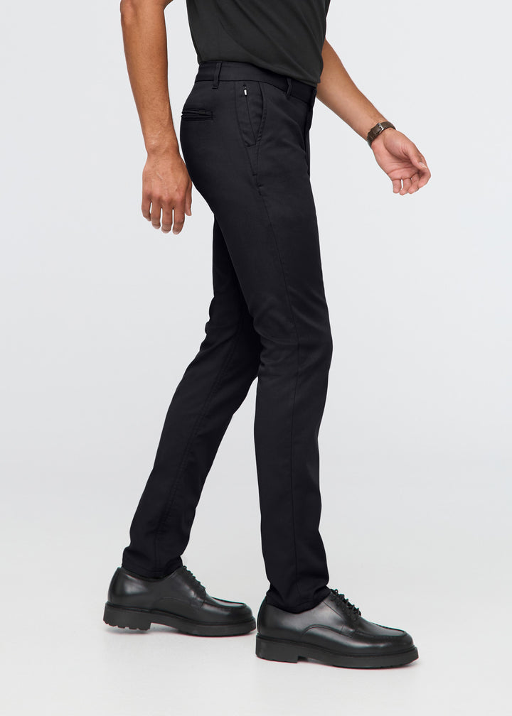 Duer NuStretch Slim Straight Trouser - Black