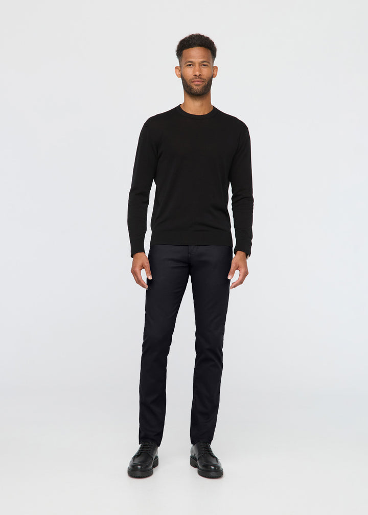 duer NuStretch Slim Straight Trouser - Black