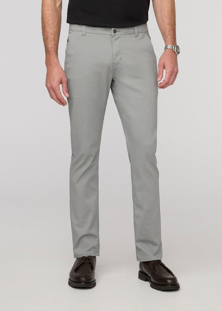 Duer NuStretch Slim Straight Trouser - Clean Grey