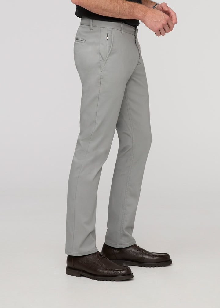 Duer NuStretch Slim Straight Trouser - Clean Grey