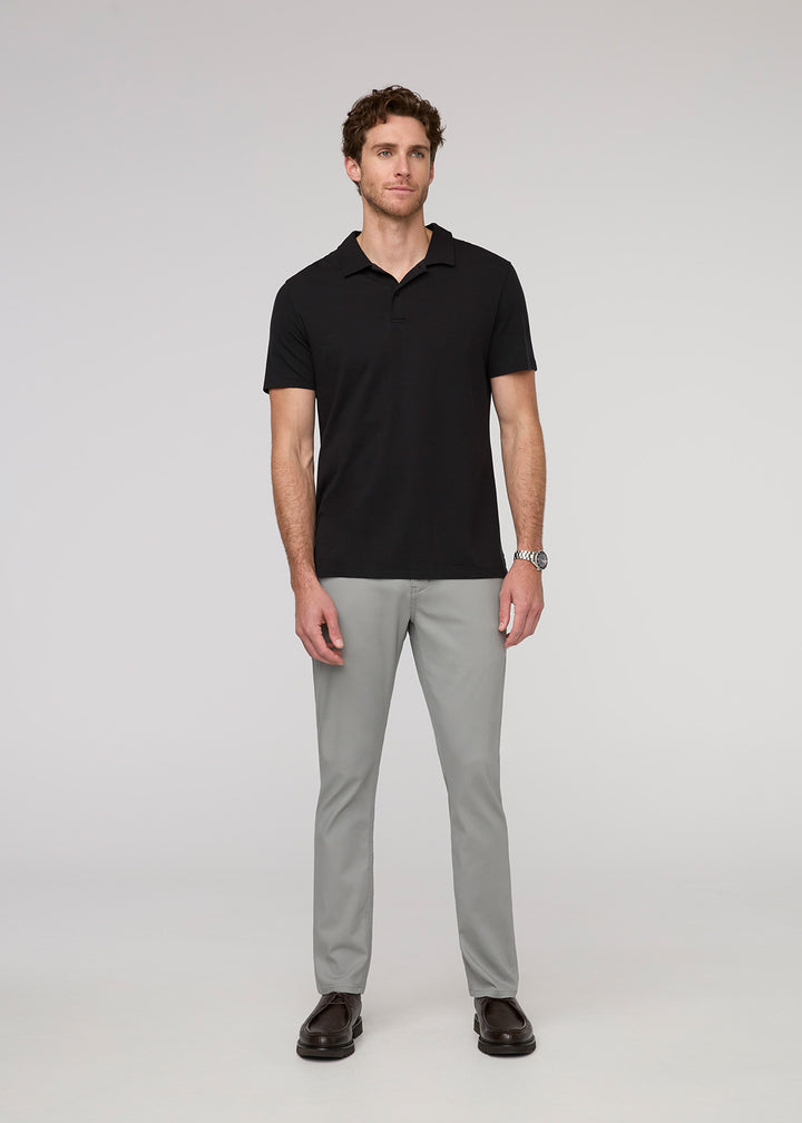duer NuStretch Slim Straight Trouser - Clean Grey