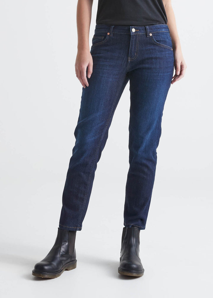 Duer Performance Denim Girlfriend - Dark Stone