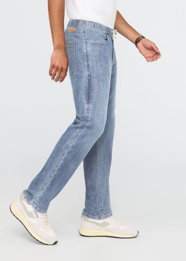 Duer Performance Denim Lite Essential Pant - Pacific