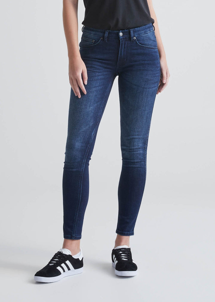 Duer Performance Denim Mid Rise Skinny - Meteorite