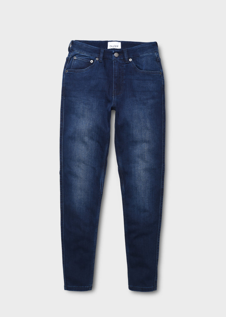 Duer Performance Denim Mid Rise Skinny - Meteorite