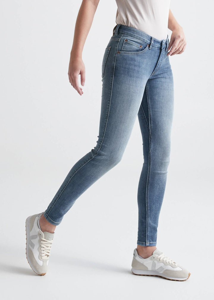 Duer Performance Denim Mid Rise Skinny - Tidal