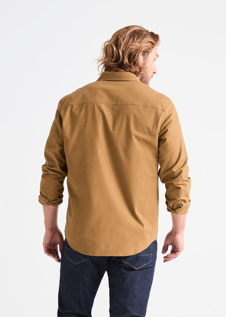 Duer Performance Stretch Button Down - Tobacco