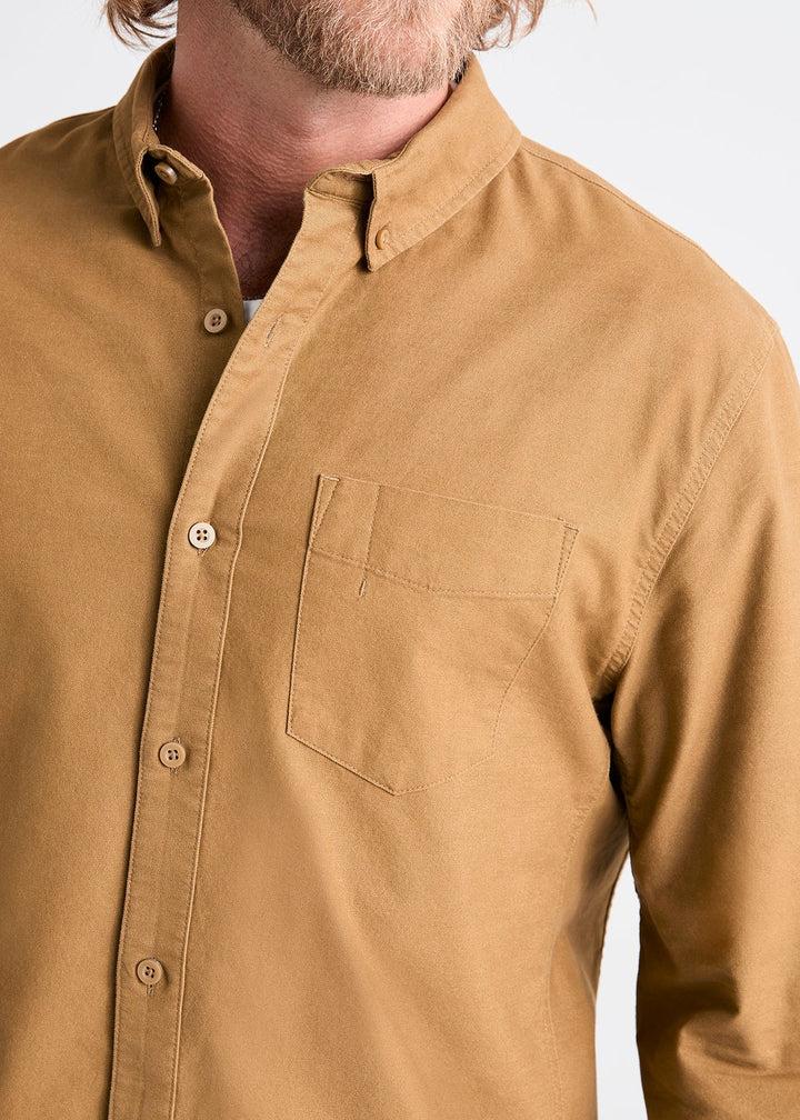 Duer Performance Stretch Button Down - Tobacco