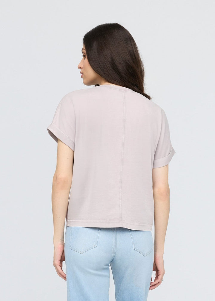 Duer PurePima Vintage Dolman Tee - Washed Ash