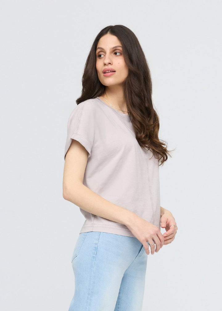 Duer PurePima Vintage Dolman Tee - Washed Ash