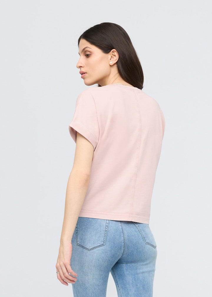 Duer PurePima Vintage Dolman Tee - Washed Soft Rose