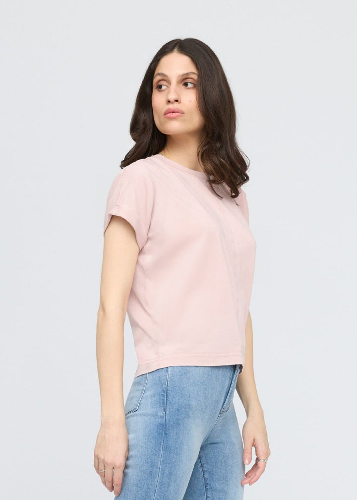 Duer PurePima Vintage Dolman Tee - Washed Soft Rose