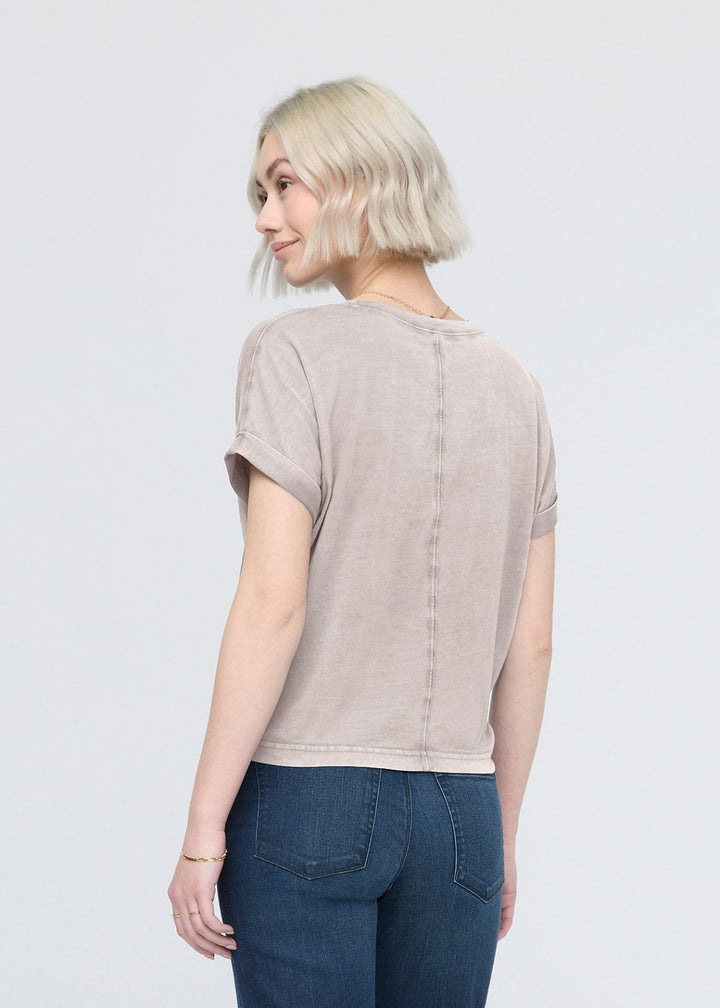 Duer PurePima Vintage Dolman Tee - Washed Stone