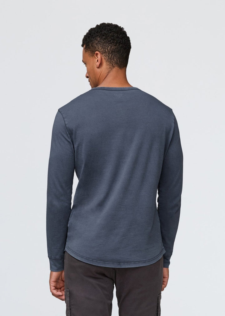 Duer PurePima Vintage Henley - Washed Indigo