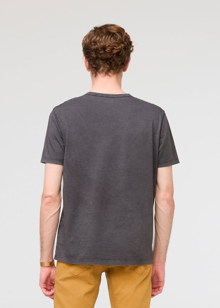 Duer PurePima Vintage Pocket Tee - Washed Grey
