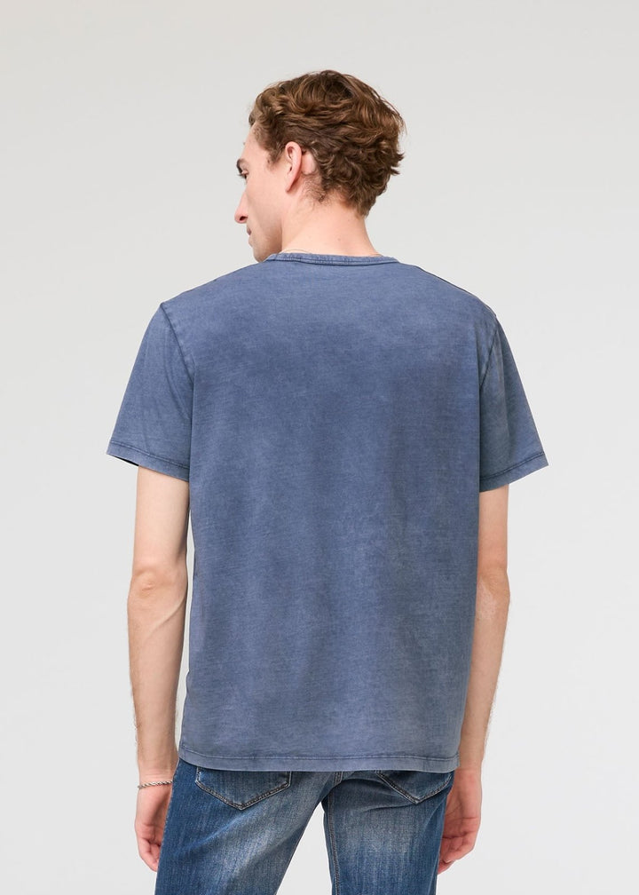 Duer PurePima Vintage Pocket Tee - Washed Indigo