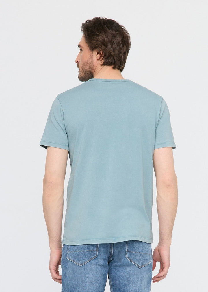 Duer PurePima Vintage Pocket Tee - Washed Oceanic